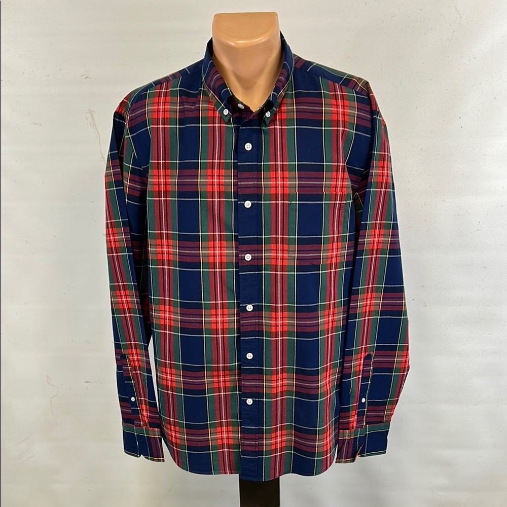 J. Crew long sleeve button down collar shirt.  XL